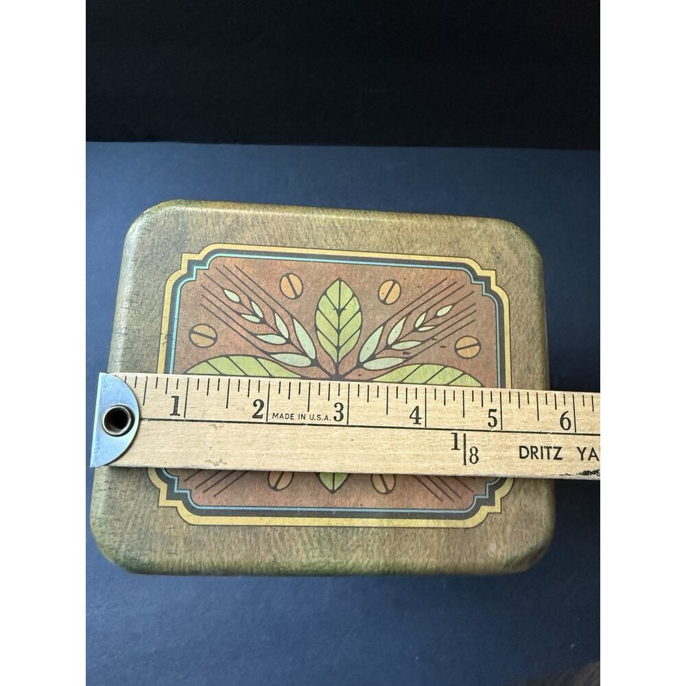 Vintage 1977 Cheinco Golden Harvest Flour Tin Canister Retro Farmhouse Cottage - Picture 10 of 10